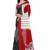 Black printed georgette saree with blouse