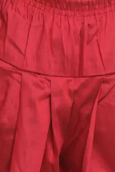  Rose Gold, Persian Blue And Maroon Silk Blend Jacket, Kurta And Dhoti Set