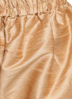  Gold And Persian Blue Silk Blend Jacket, Kurta And Pyjama Set 5