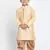 Gold Printed Cotton Silk Boys-Kurta-Pyjama