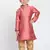 Bubble Gum Pink And Rose Gold Silk Blend Kurta Pyjama Set