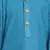 Blue Printed Cotton Boys-Kurta-Pyjama