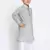 Grey Printed Cotton Boys-Kurta-Pyjama