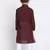 Maroon Printed Cotton Boys-Kurta-Pyjama