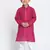 Purple Printed Cotton Boys-Kurta-Pyjama