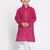 Purple Printed Cotton Boys-Kurta-Pyjama