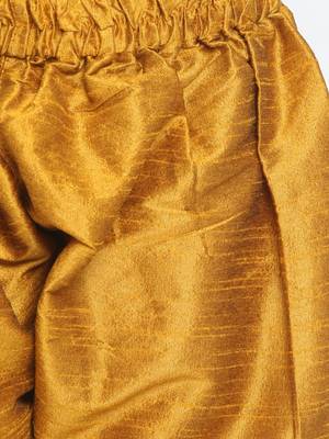 Mustard Silk Blend Kurta Pyjama Set 5