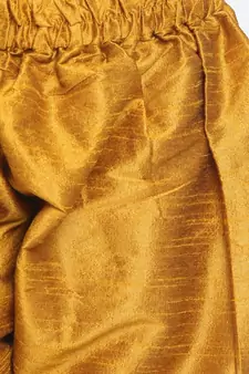  Mustard Silk Blend Kurta Pyjama Set