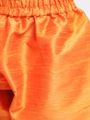 Gold Printed Silk Blend  Kurta Pyjama 5