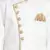 White Woven Blended Cotton Boys-Sherwani