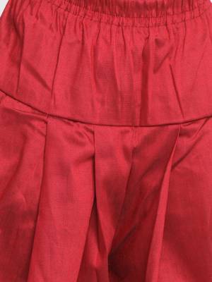 Orange Printed Silk Blend -Dhoti-Kurta 5