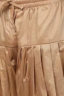  Azure And Rose Gold Silk Blend Indowestern Sherwani And Dhoti Set