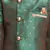 Green Woven Silk Blend Boys-Sherwani