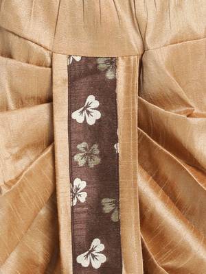 Brown Woven Blended Cotton Boys-Sherwani 10