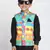  Multi Colour Cotton Satin Blend Nehru Jacket