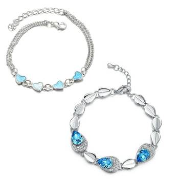 Blue crystal bracelets 1