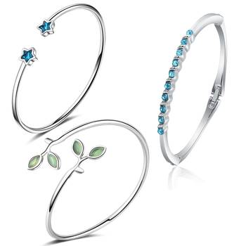Blue crystal bracelets 1