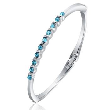 Blue crystal bracelets 4