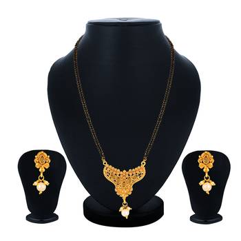 Yellow pearl mangalsutra 2