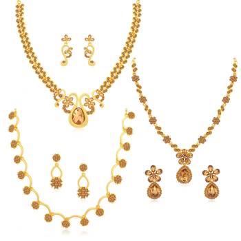 Yellow diamond necklace-sets 1