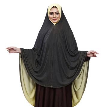 Justkartit 2 Shade Islamic Ready To Wear Long Chaderi Makhna Hijab For Women 1