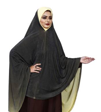 Justkartit 2 Shade Islamic Ready To Wear Long Chaderi Makhna Hijab For Women 3