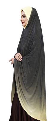 Justkartit 2 Shade Islamic Ready To Wear Long Chaderi Makhna Hijab For Women 4