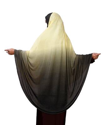 Justkartit Islamic 2 Shade Instant Long Prayer Chaderi Hijab For Women 5