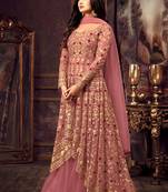 Pink Color Party Wear Designer Anarkali Suit
