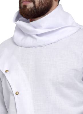 Designer White Linen Kurta Pajama  2