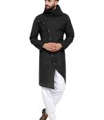 Designer Black Linen Kurta Pajama