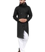 Designer Black Linen Kurta Pajama