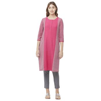 Purple embroidered viscose kurtas-and-kurtis 1