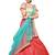 Red Plain
 Jacquard Unstitched Lehenga