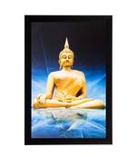 Meditating Lord Buddha Matt Textured UV Art Painting