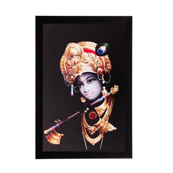 Lord Krishna Matt Textured UV Art Painting 1