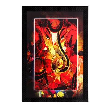 Lord Ganesha Matt Textured UV Art Painting 1