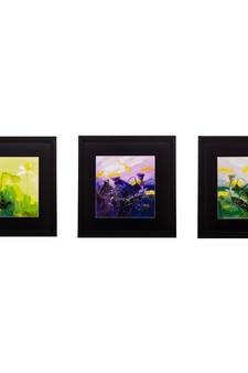 Set of 3 Scenary View Matt Textured UV Art Painting