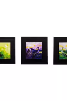 Set of 3 Scenary View Matt Textured UV Art Painting