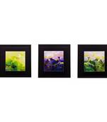 Set of 3 Scenary View Matt Textured UV Art Painting