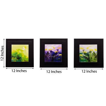 Set of 3 Scenary View Matt Textured UV Art Painting 3