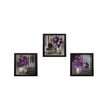 Set of 3 Satin Matt Textured Art Painting 1