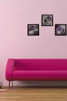 Set of 3 Satin Matt Textured Art Painting