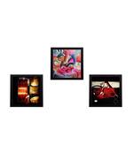Set of 3 Satin Matt Textured Art Painting