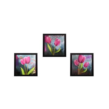 Set of 3 Satin Matt Textured Art Painting 1