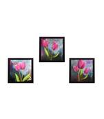 Set of 3 Satin Matt Textured Art Painting
