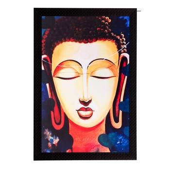 Lord Buddha Matt Textured UV Art Painting 1