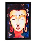 Lord Buddha Matt Textured UV Art Painting