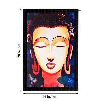 Lord Buddha Matt Textured UV Art Painting 3