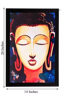 Lord Buddha Matt Textured UV Art Painting